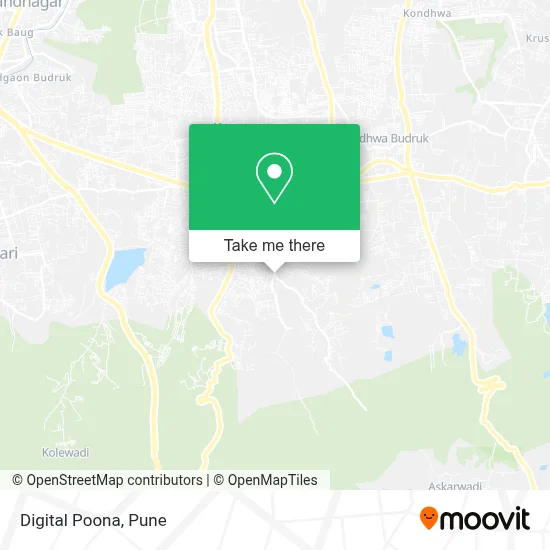 Digital Poona map