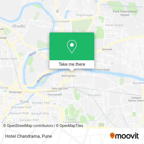 Hotel Chandrama map