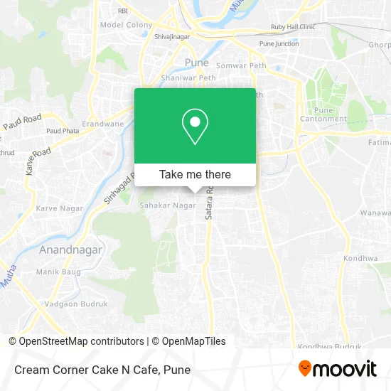 Cream Corner Cake N Cafe map