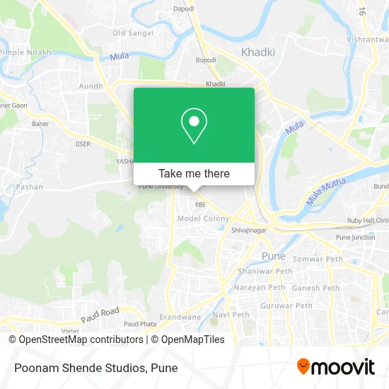 Poonam Shende Studios map