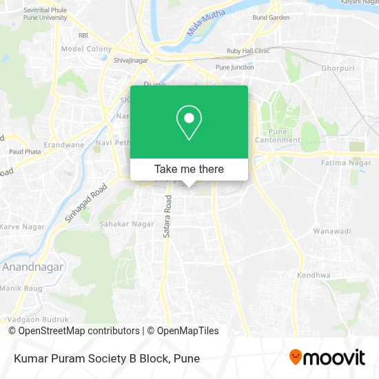 Kumar Puram Society B Block map
