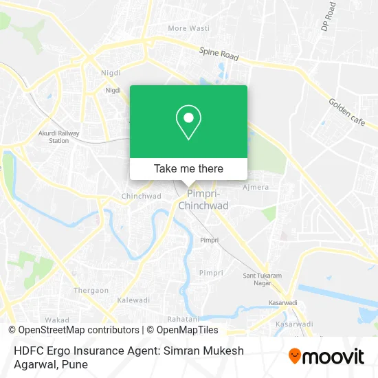 HDFC Ergo Insurance Agent: Simran Mukesh Agarwal map