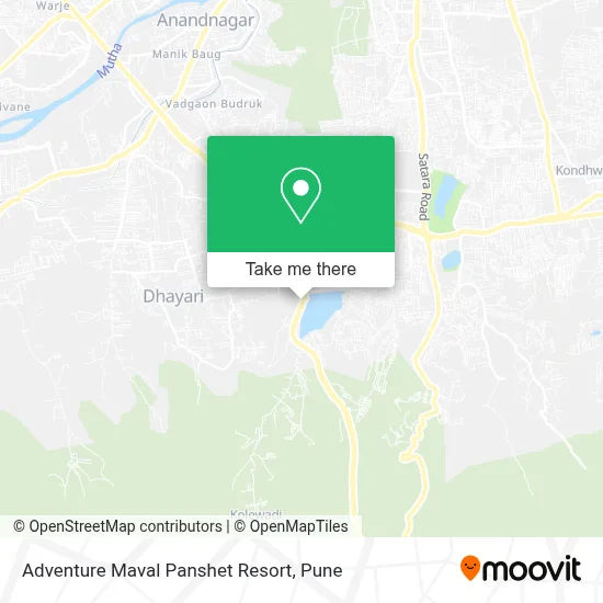 Adventure Maval Panshet Resort map