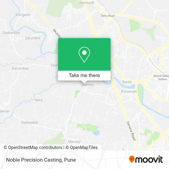 Noble Precision Casting map