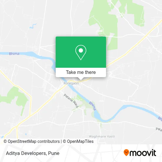 Aditya Developers map