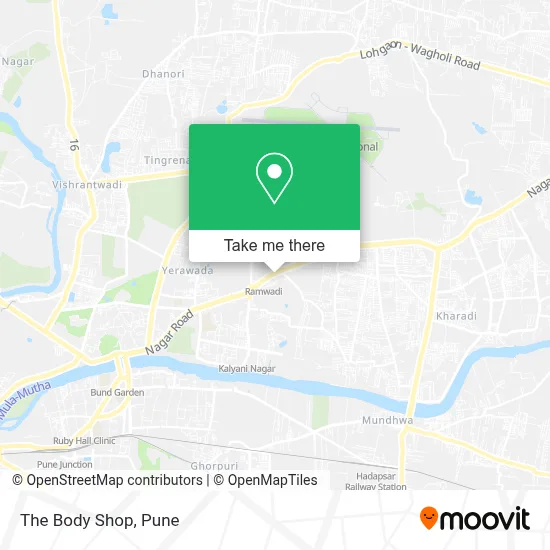 The Body Shop map