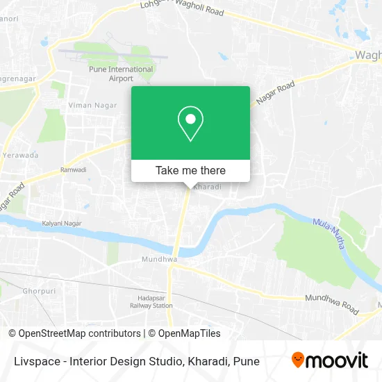 Livspace - Interior Design Studio, Kharadi map