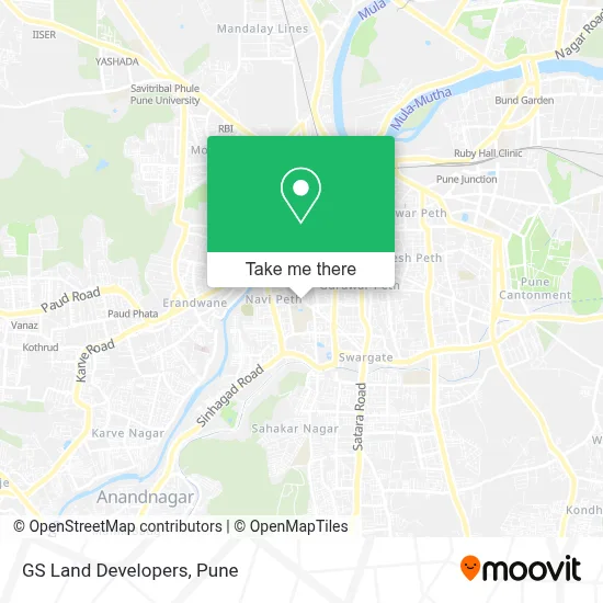 GS Land Developers map