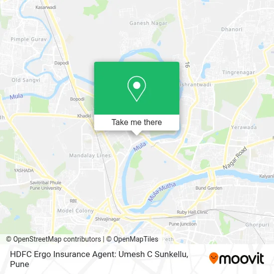 HDFC Ergo Insurance Agent: Umesh C Sunkellu map