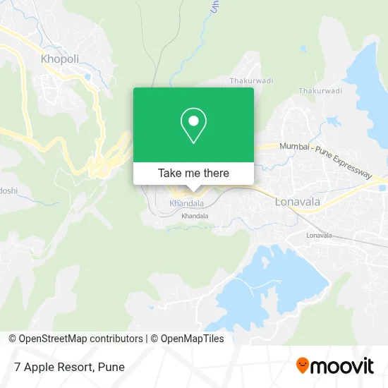 7 Apple Resort map