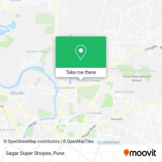 Sagar Super Shopee map