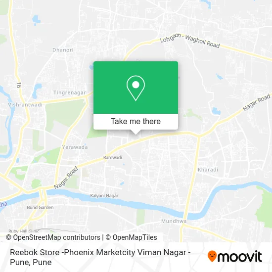 Reebok Store -Phoenix Marketcity Viman Nagar - Pune map