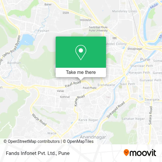 Fands Infonet Pvt. Ltd. map