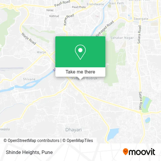 Shinde Heights map
