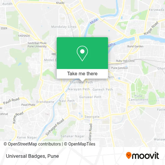 Universal Badges map