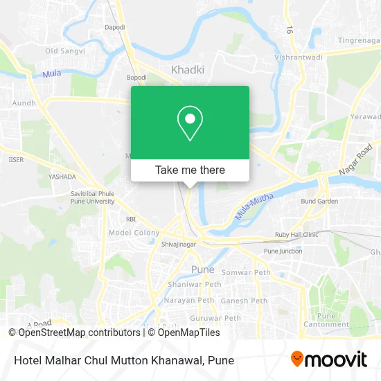 Hotel Malhar Chul Mutton Khanawal map