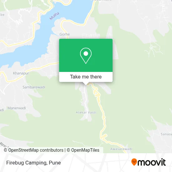Firebug Camping map