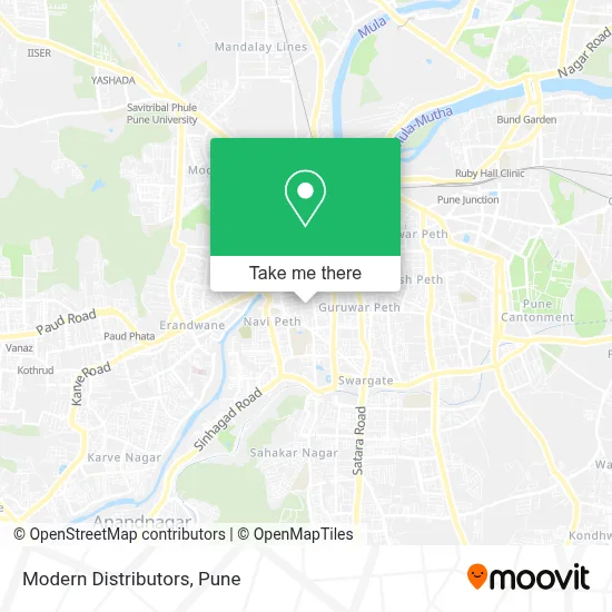 Modern Distributors map