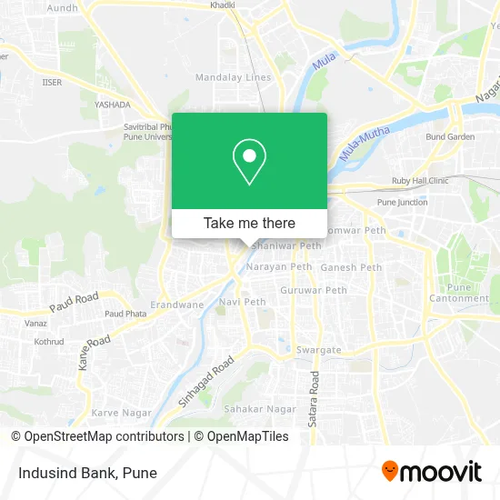 Indusind Bank map