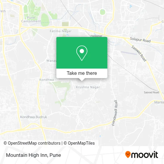 Mountain High Inn map