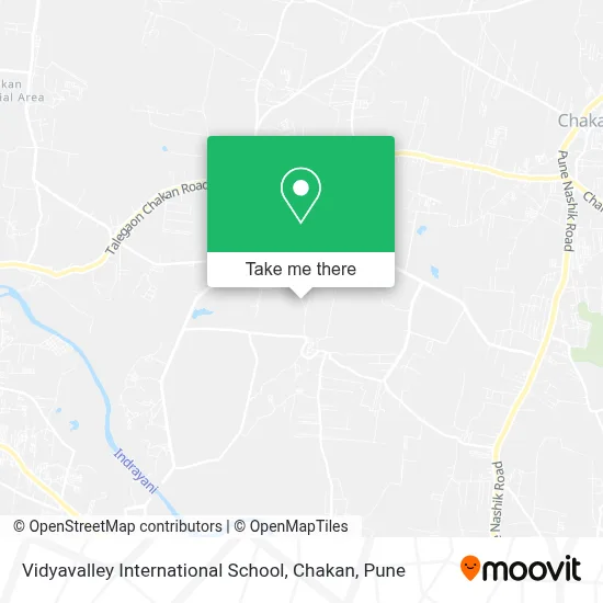 Vidyavalley International School, Chakan map