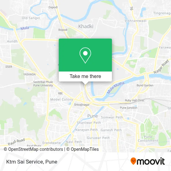 Ktm Sai Service map
