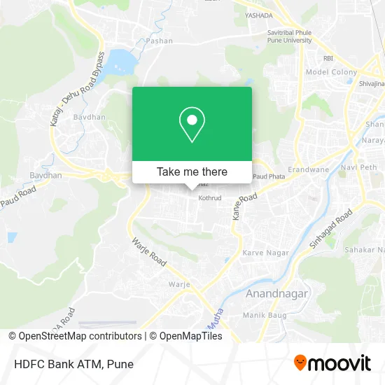 HDFC Bank Atm map