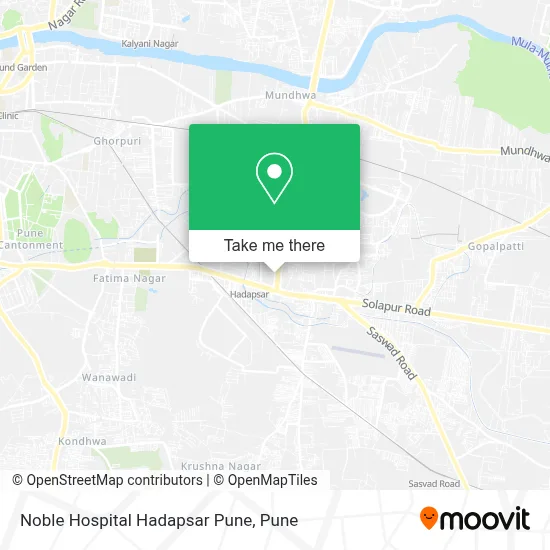 Noble Hospital Hadapsar Pune map