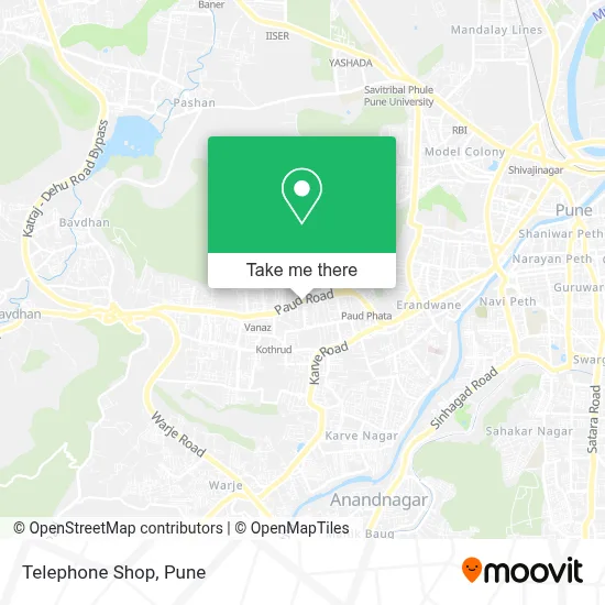 Telephone Shop map