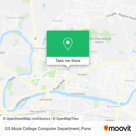 GS Moze College Computer Department map
