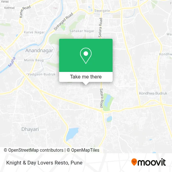 Knight & Day Lovers Resto map