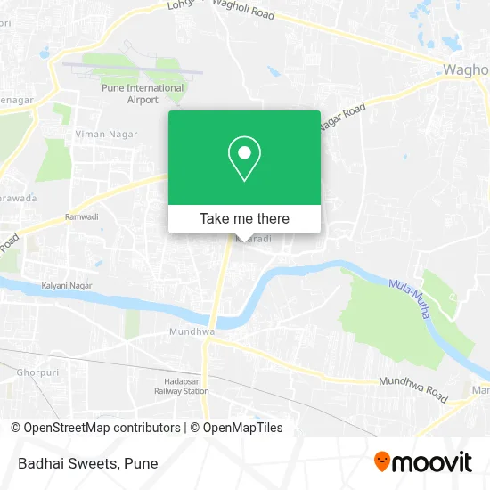 Badhai Sweets map