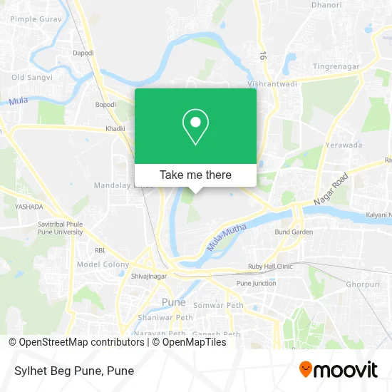 Sylhet Beg Pune map