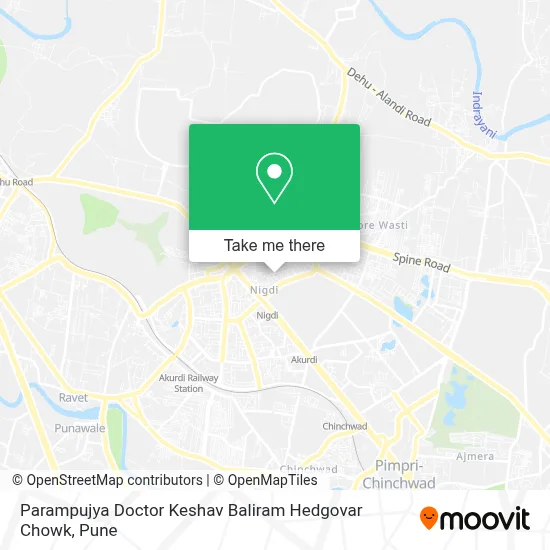 Parampujya Doctor Keshav Baliram Hedgovar Chowk map