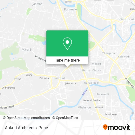 Aakriti Architects map