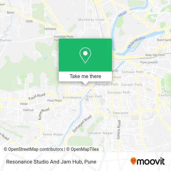 Resonance Studio And Jam Hub map