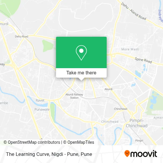 The Learning Curve, Nigdi - Pune map