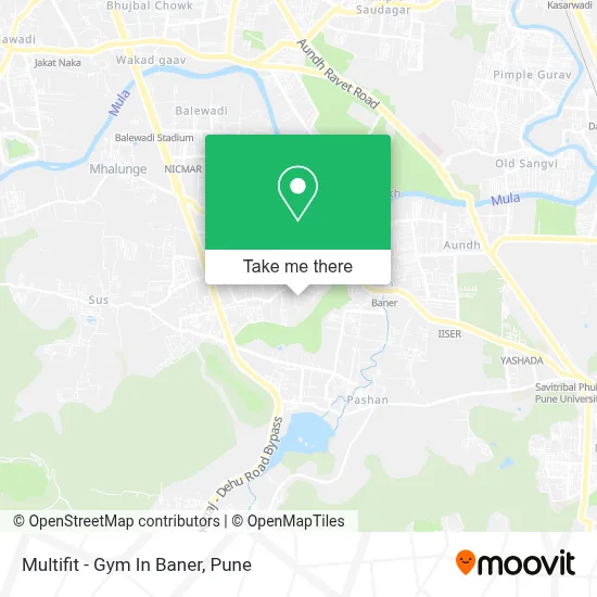 Multifit - Gym In Baner map
