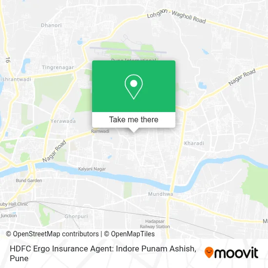 HDFC Ergo Insurance Agent: Indore Punam Ashish map