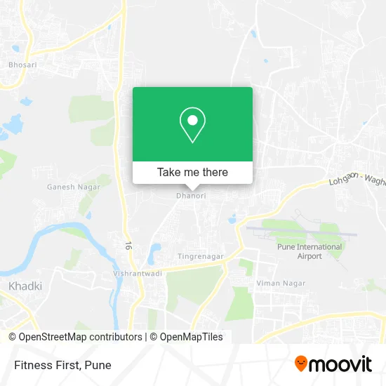 Fitness First map