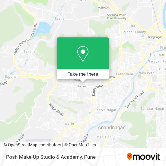Posh Make-Up Studio & Academy map