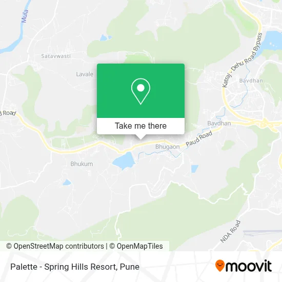 Palette - Spring Hills Resort map