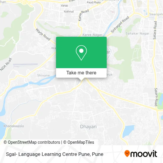 Sgal- Language Learning Centre Pune map