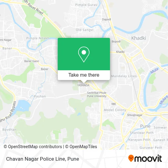Chavan Nagar Police Line map