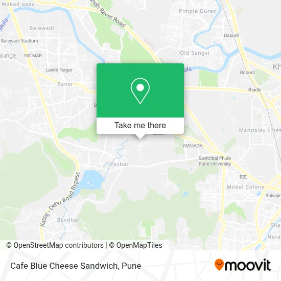 Cafe Blue Cheese Sandwich map