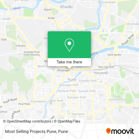 Most Selling Projects Pune map