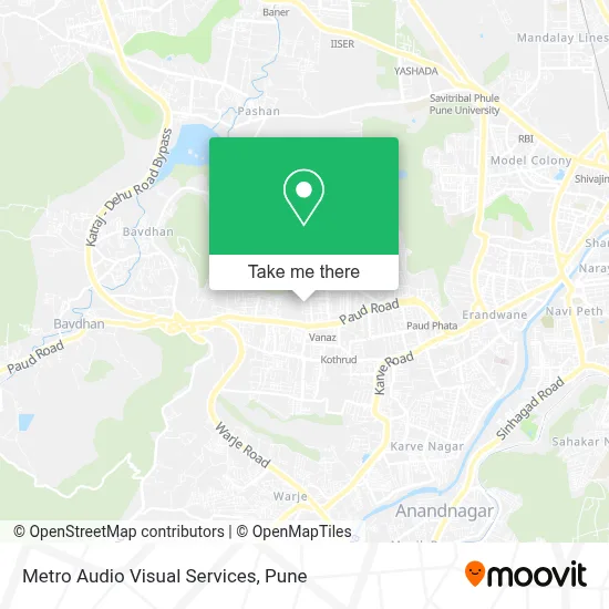 Metro Audio Visual Services map