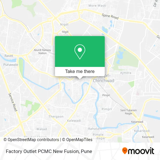 Factory Outlet PCMC New Fusion map