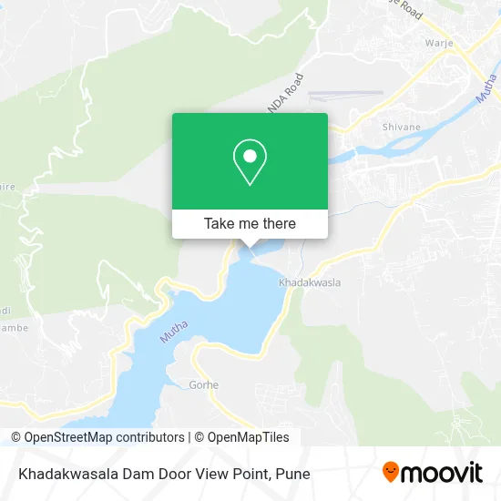 Khadakwasala Dam Door View Point map