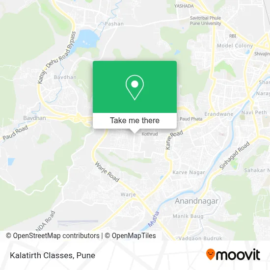 Kalatirth Classes map